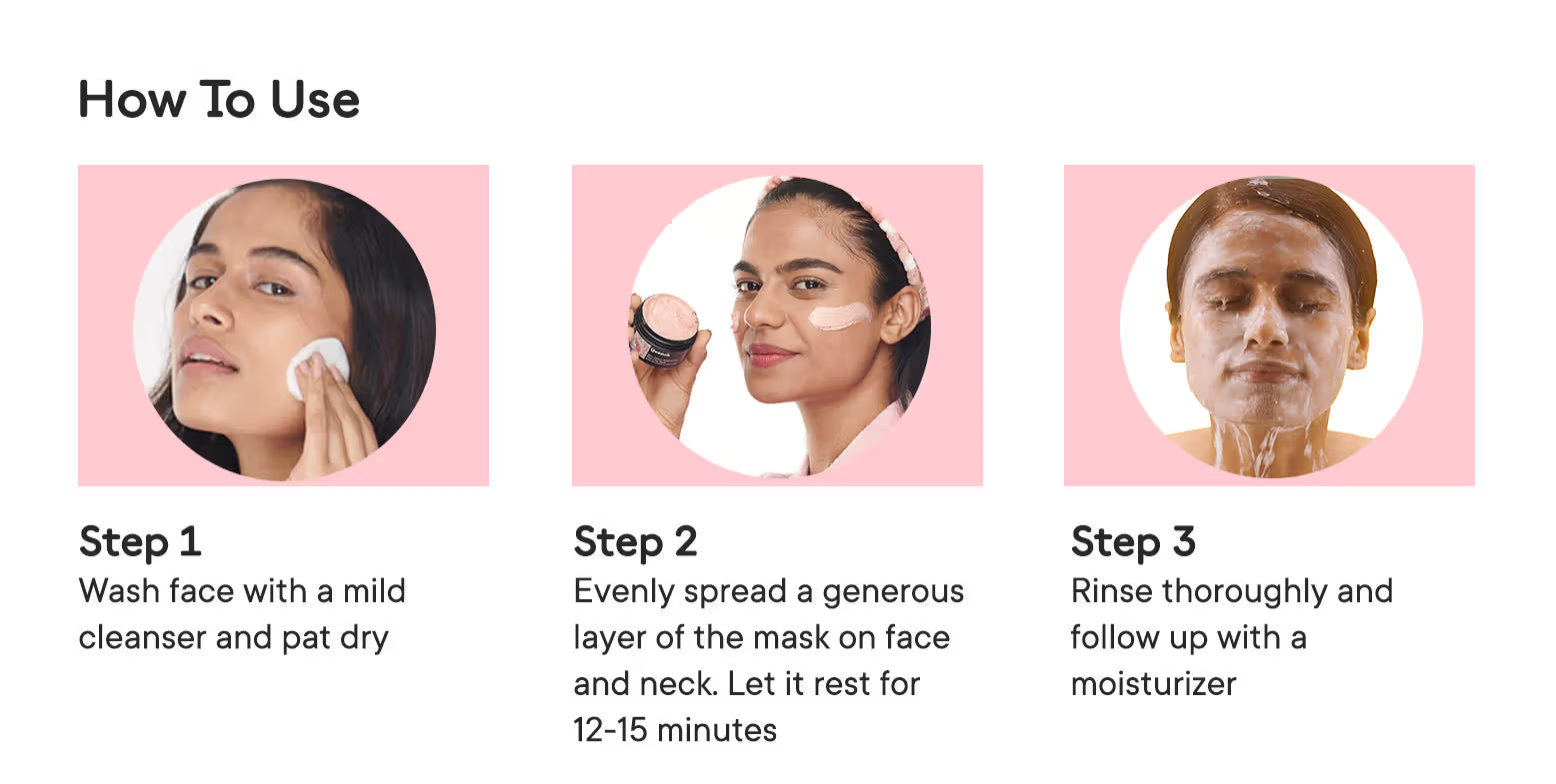 Quench Mon Cherry Brightening Pink Clay Mask