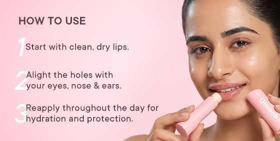 Quench Brightening Lip Balm with SPF 60+ PA++++ - Bare Bliss