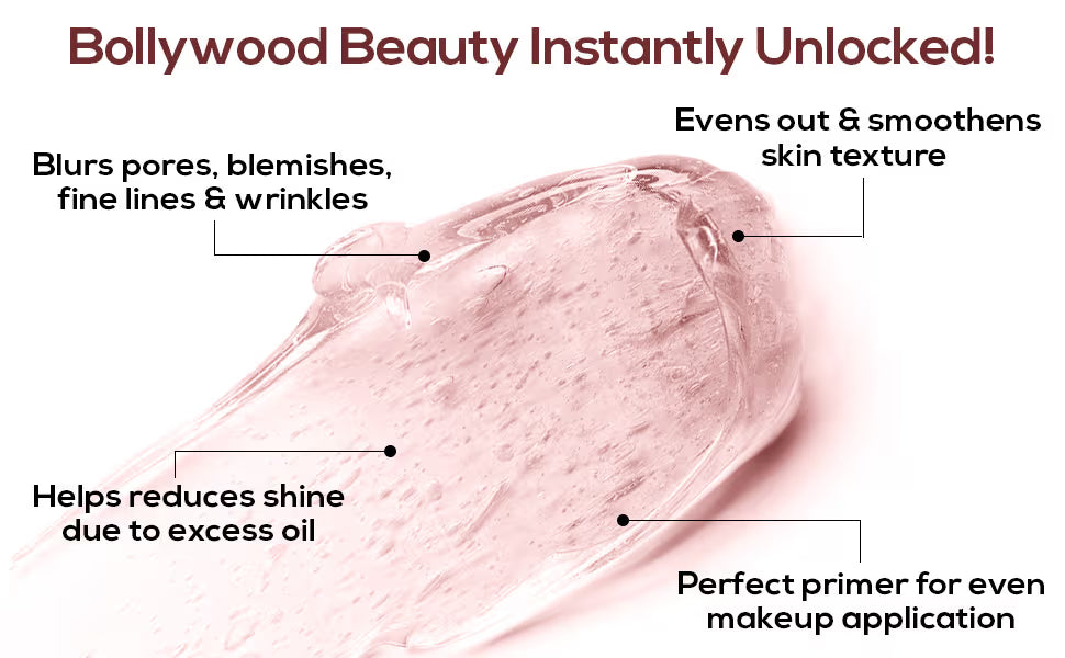 RENEE Bollywood Filter Face Primer, Blurs Fine Lines, Wrinkles, Pores, Lightweight, Non-sticky (15g)