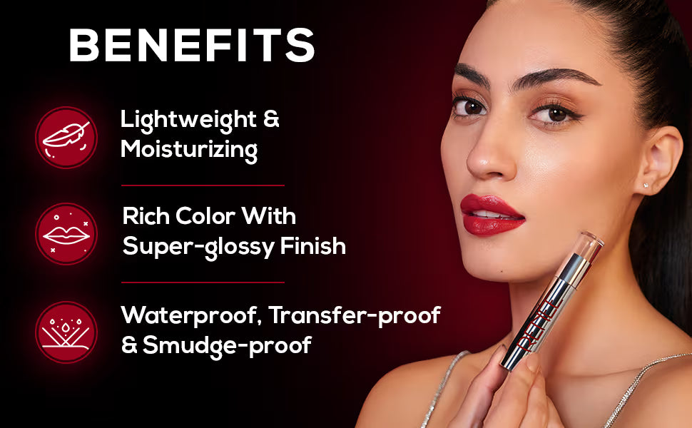 Renee Cosmetics Gloss Stay Transfer Proof Glossy Liquid Lip Color