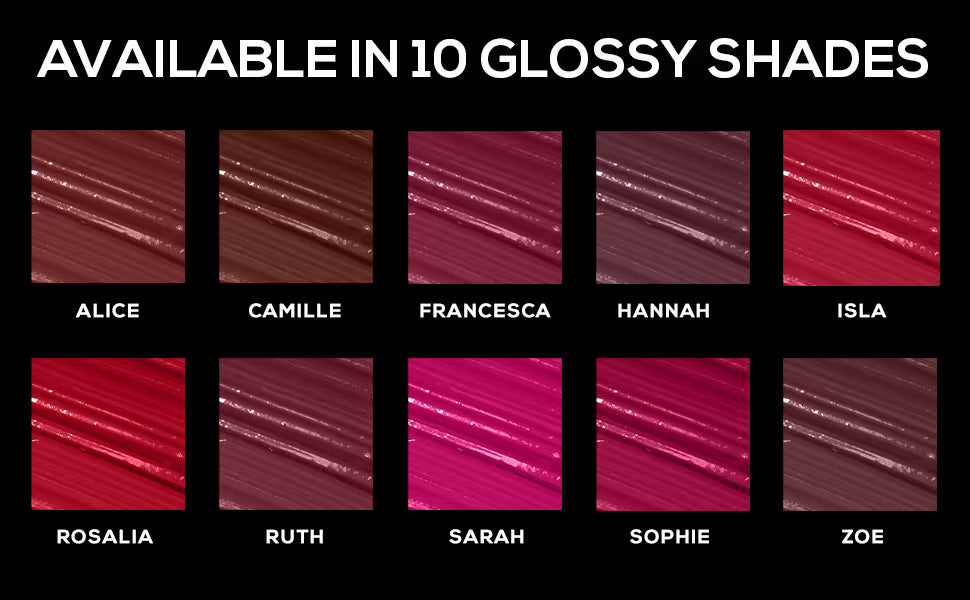 Renee Cosmetics Gloss Stay Transfer Proof Glossy Liquid Lip Color
