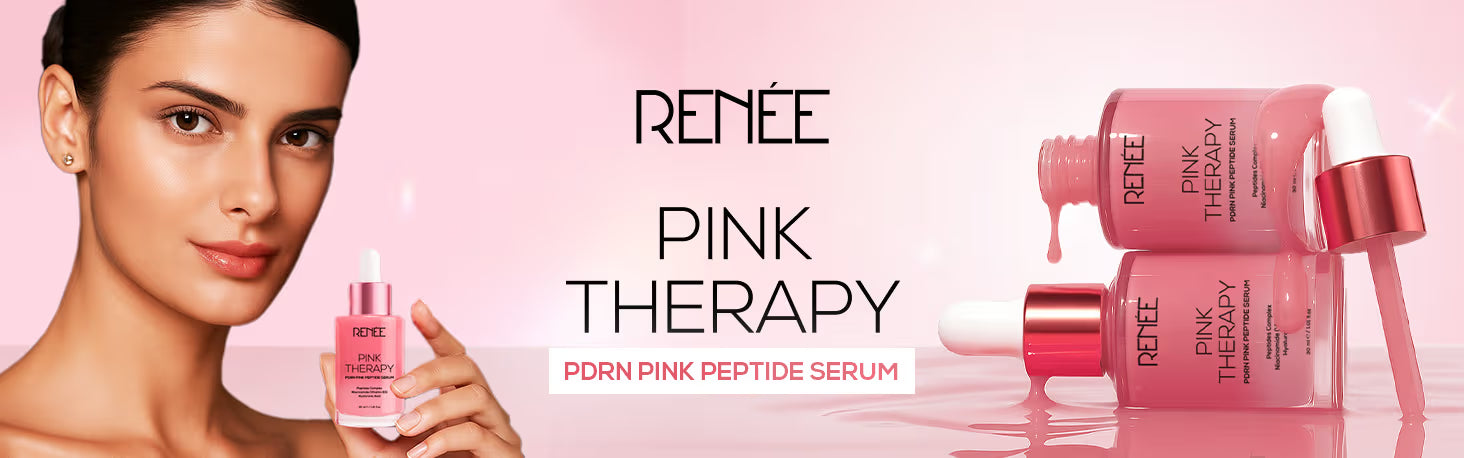 RENEE Pink Therapy PDRN Pink Peptide Serum For Radiant Skin, Hydrating, Hyaluronic Acid Infused