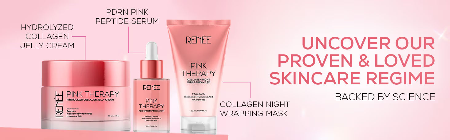 RENEE Pink Therapy PDRN Pink Peptide Serum For Radiant Skin, Hydrating, Hyaluronic Acid Infused