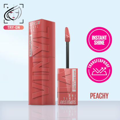 Maybelline New York Super Stay Vinyl Ink Liquid Lipstick, Instant Shine Lasts Up To 16H