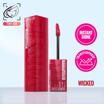 Maybelline New York Super Stay Vinyl Ink Liquid Lipstick, Instant Shine Lasts Up To 16H