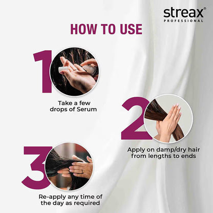 Streax Professional Canvoline Hair Serum for Dry & Frizzy Hair