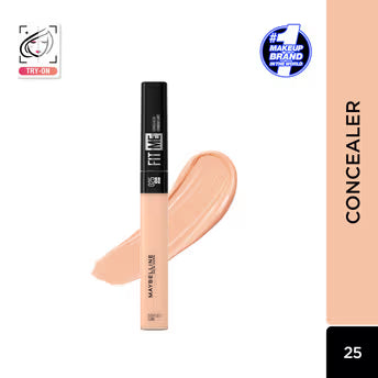 Maybelline New York Fit Me Concealer, Oil-free Liquid Concealer for Oily & Dry Skin