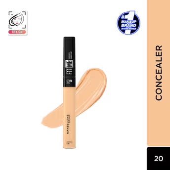 Maybelline New York Fit Me Concealer, Oil-free Liquid Concealer for Oily & Dry Skin