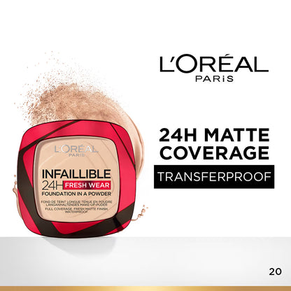L'Oreal Paris Infallible 24H Fresh Wear Waterproof Powder Foundation