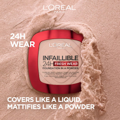 L'Oreal Paris Infallible 24H Fresh Wear Waterproof Powder Foundation