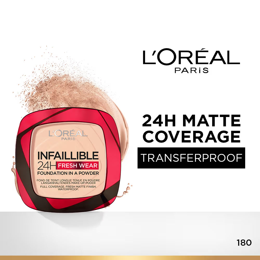 L'Oreal Paris Infallible 24H Fresh Wear Waterproof Powder Foundation