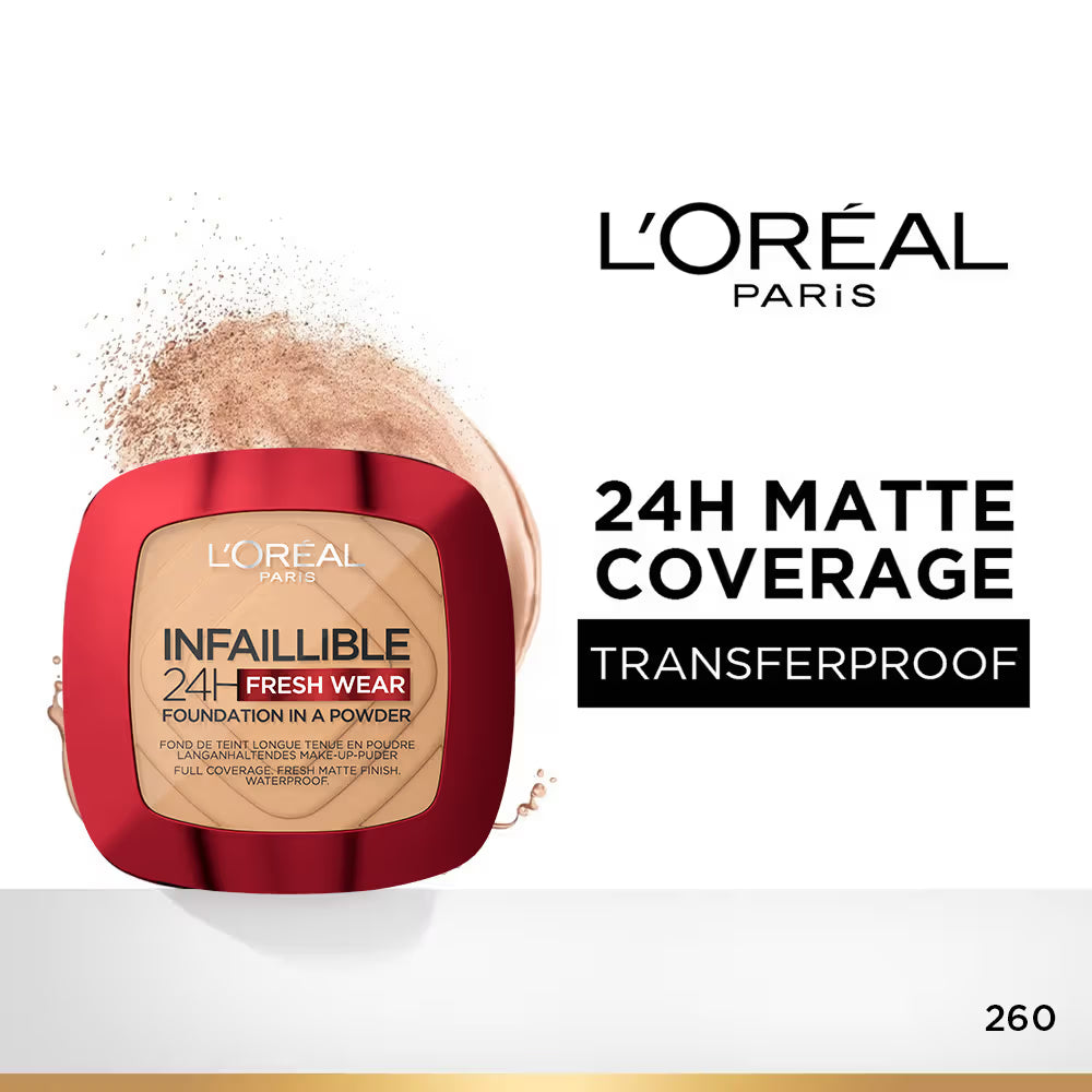 L'Oreal Paris Infallible 24H Fresh Wear Waterproof Powder Foundation