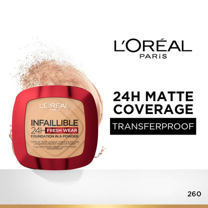L'Oreal Paris Infallible 24H Fresh Wear Waterproof Powder Foundation