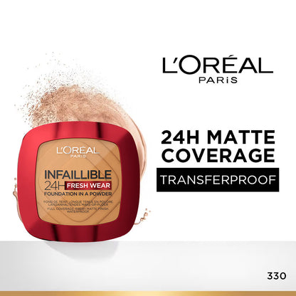 L'Oreal Paris Infallible 24H Fresh Wear Waterproof Powder Foundation