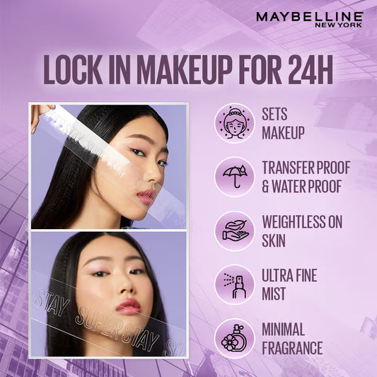 Maybelline New York Superstay Double Fixer, Double Fixing Polymers For 2X Longwear + 24H Hydration