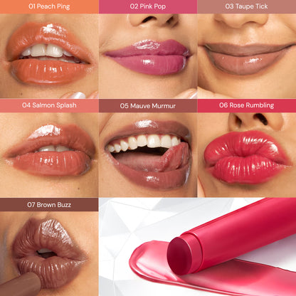 SUGAR Glide Peptide Plumping Lip Gloss Stick