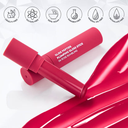 SUGAR Glide Peptide Plumping Lip Gloss Stick