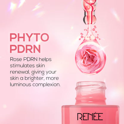 RENEE Pink Therapy PDRN Pink Peptide Serum For Radiant Skin, Hydrating, Hyaluronic Acid Infused