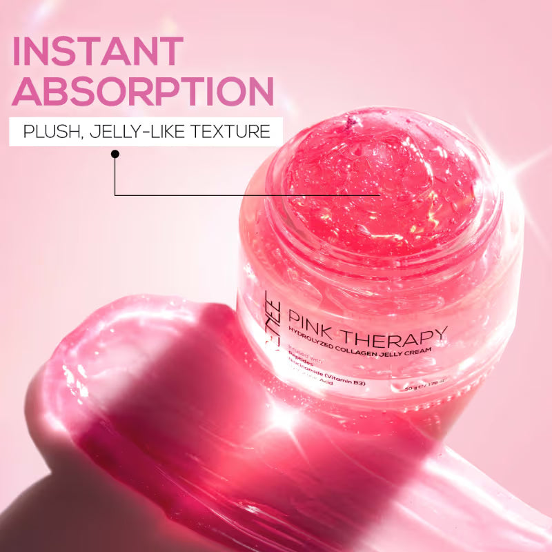 RENEE Pink Therapy Hydrolyzed Collagen Overnight Sleeping Jelly Mask for Antiaging & Hydrated Skin