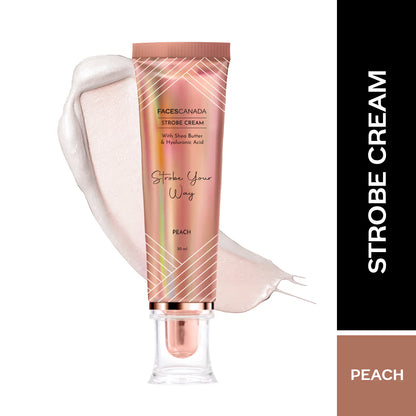 Faces Canada Strobe Cream,  - Primer + Highlighter + Moisturizer With Hyaluronic Acid