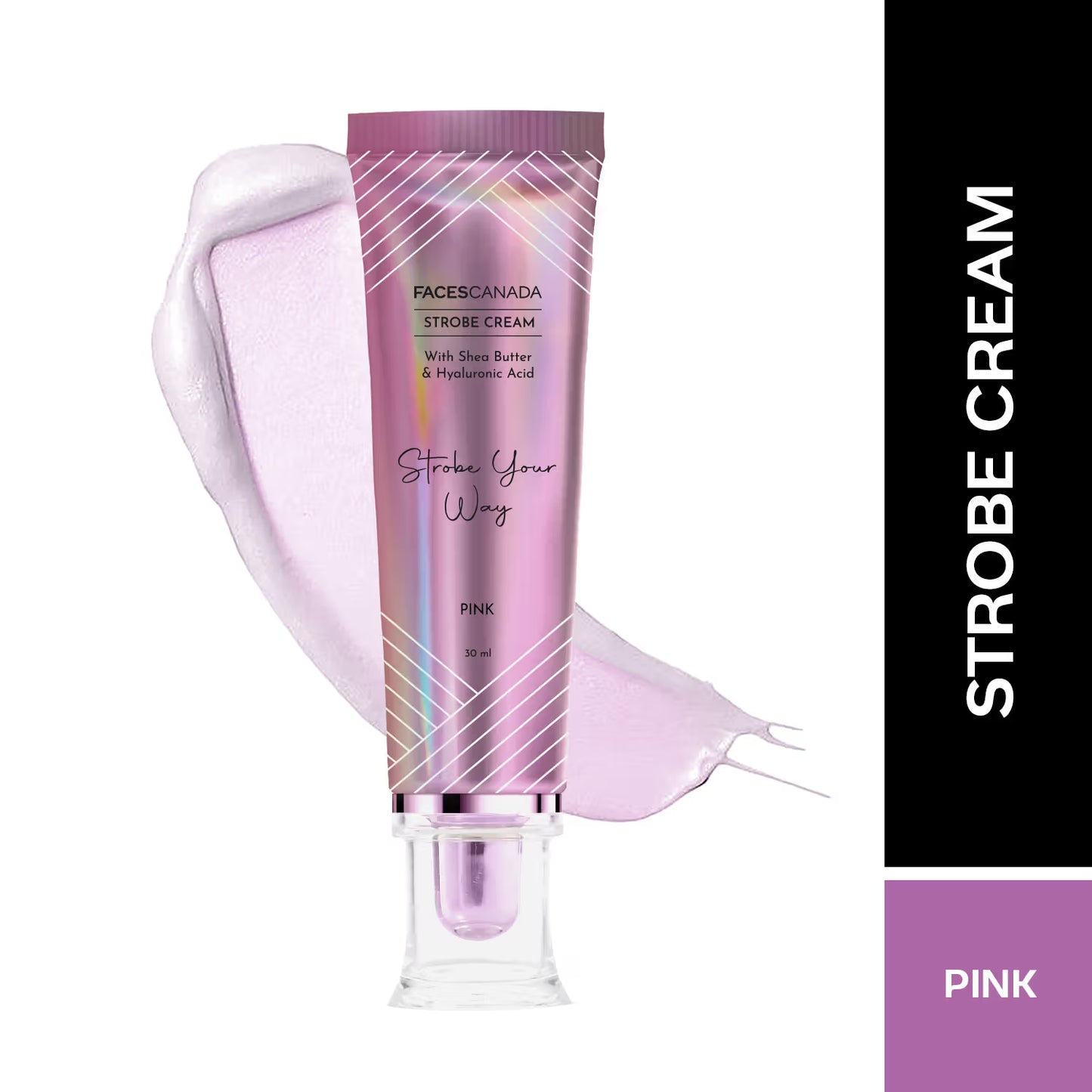 Faces Canada Strobe Cream,  - Primer + Highlighter + Moisturizer With Hyaluronic Acid