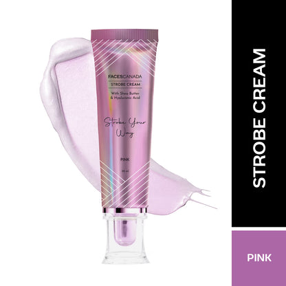 Faces Canada Strobe Cream,  - Primer + Highlighter + Moisturizer With Hyaluronic Acid