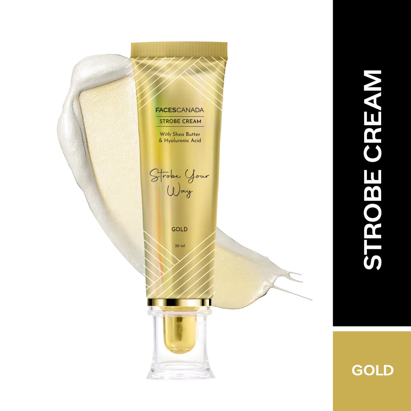 Faces Canada Strobe Cream,  - Primer + Highlighter + Moisturizer With Hyaluronic Acid