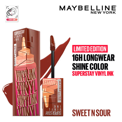 Maybelline New York Super Stay Vinyl Ink Liquid Lipstick, Instant Shine Lasts Up To 16H