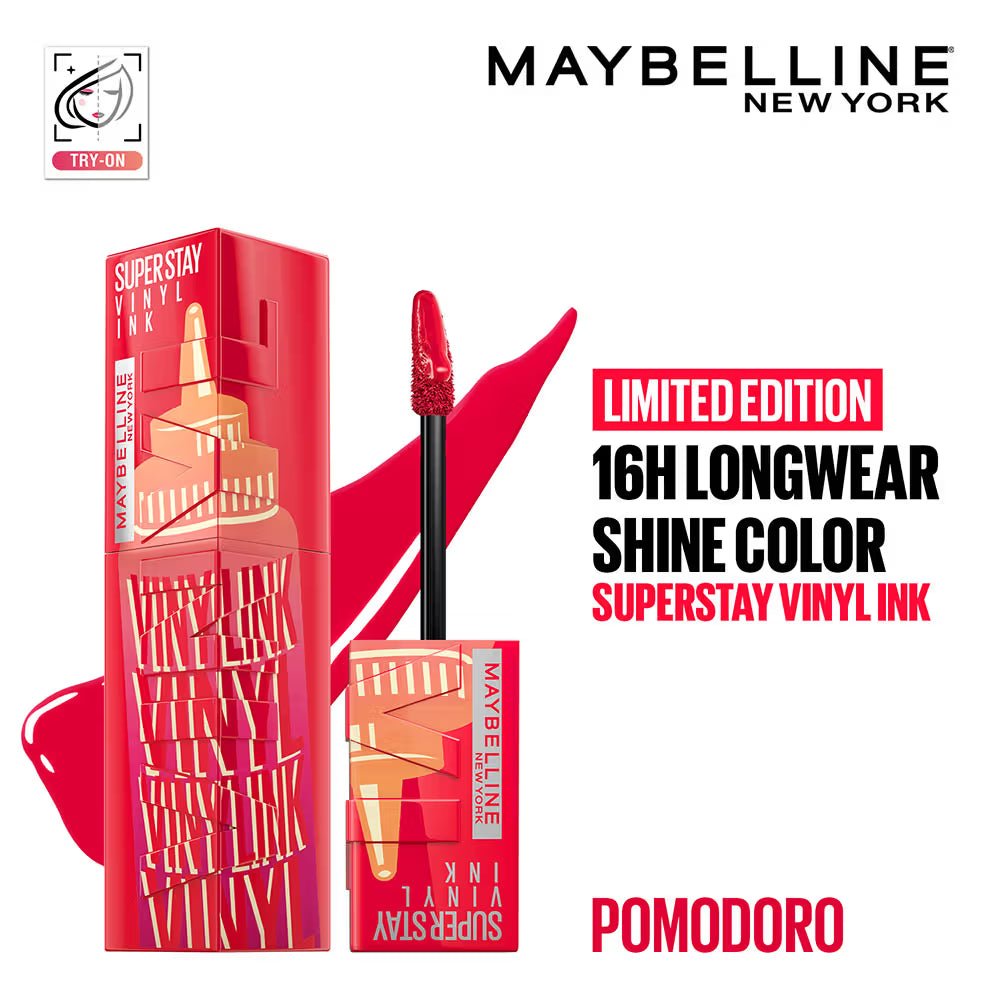 Maybelline New York Super Stay Vinyl Ink Liquid Lipstick, Instant Shine Lasts Up To 16H