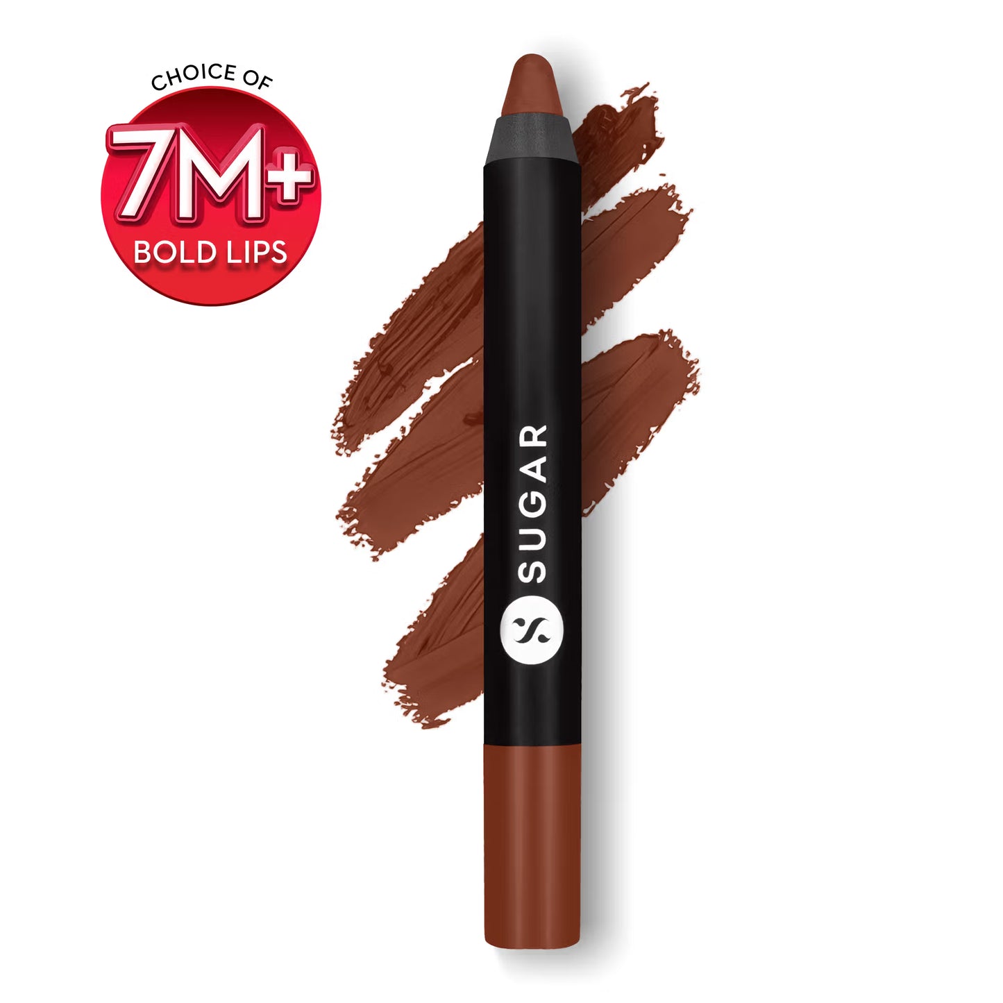 SUGAR Matte As Hell Crayon Lipstick With Free Sharpener,Lasts Up To 8+ Hours