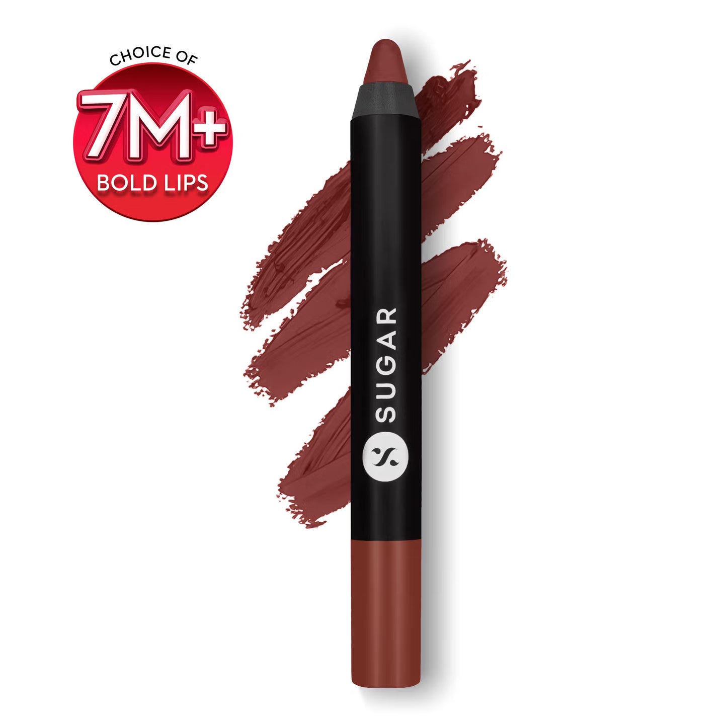 SUGAR Matte As Hell Crayon Lipstick With Free Sharpener,Lasts Up To 8+ Hours