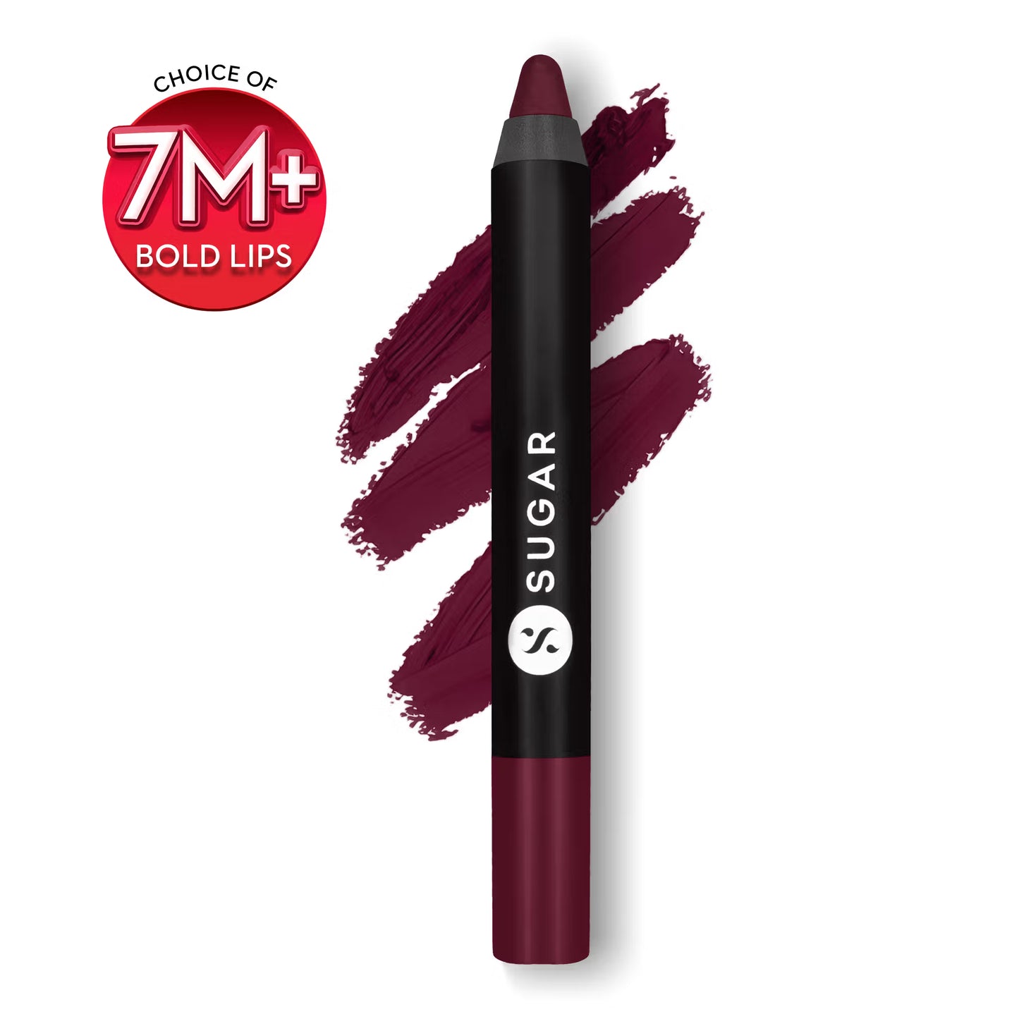 SUGAR Matte As Hell Crayon Lipstick With Free Sharpener,Lasts Up To 8+ Hours