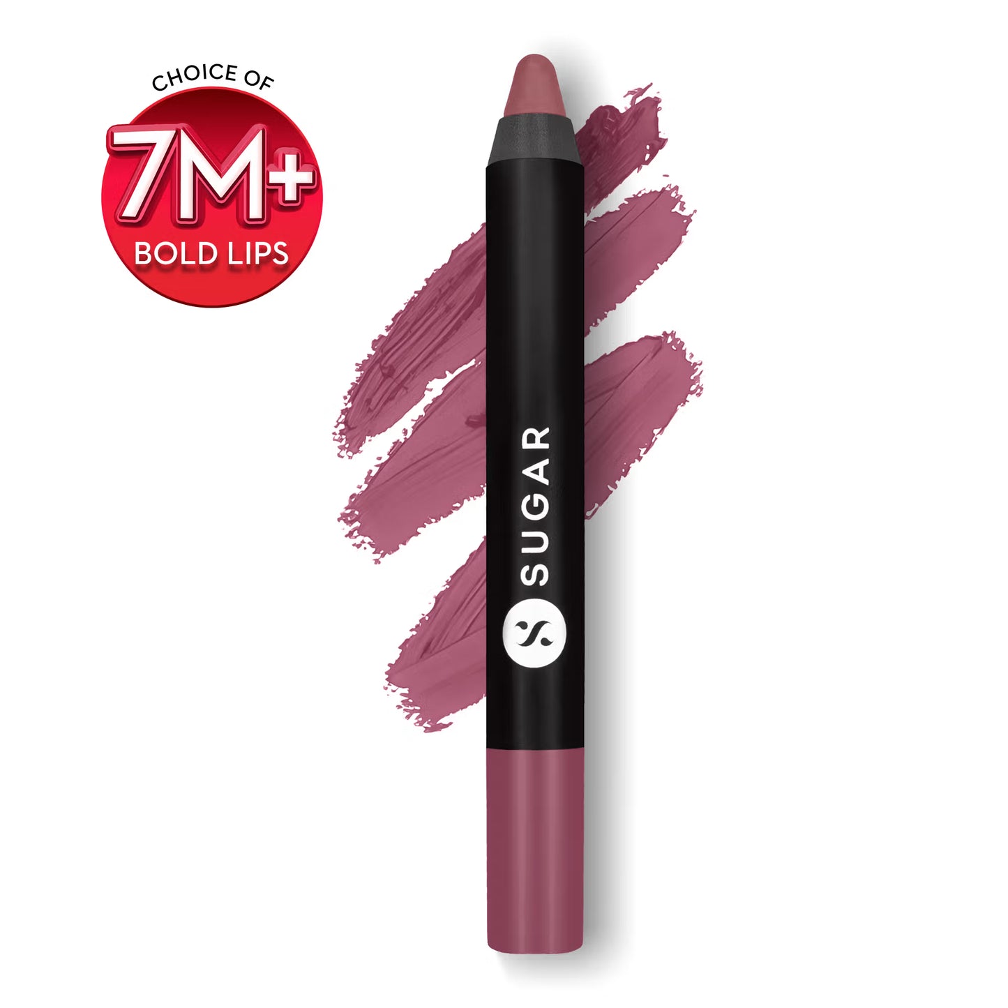 SUGAR Matte As Hell Crayon Lipstick With Free Sharpener,Lasts Up To 8+ Hours