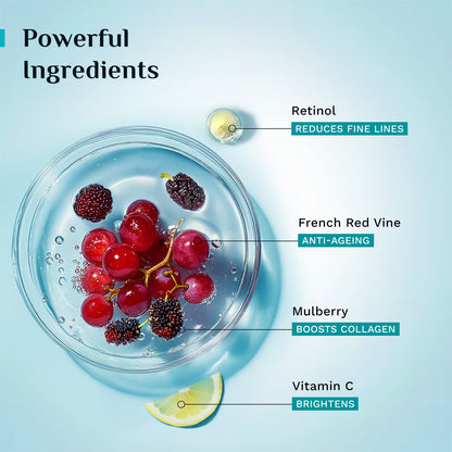 Pilgrim Red Vine Night Gel Creme with Retinol Mulberry