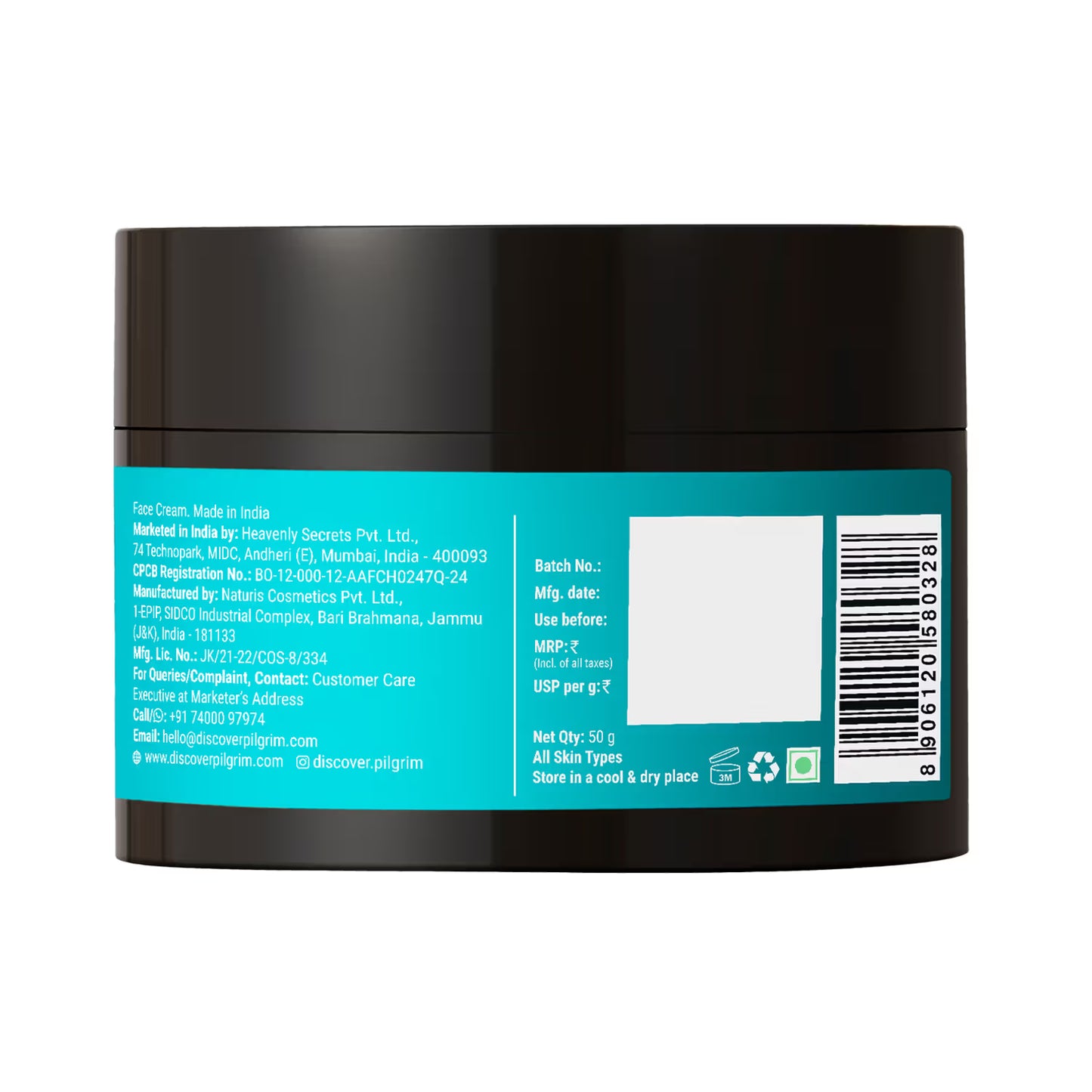 Pilgrim Red Vine Night Gel Creme with Retinol Mulberry