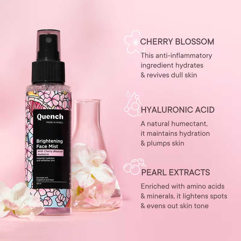 Brightening Face Mist for Glowing Skin Floral Scent