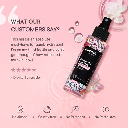 Brightening Face Mist for Glowing Skin Floral Scent