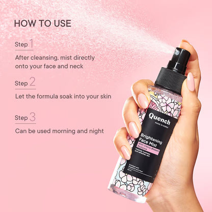 Brightening Face Mist for Glowing Skin Floral Scent