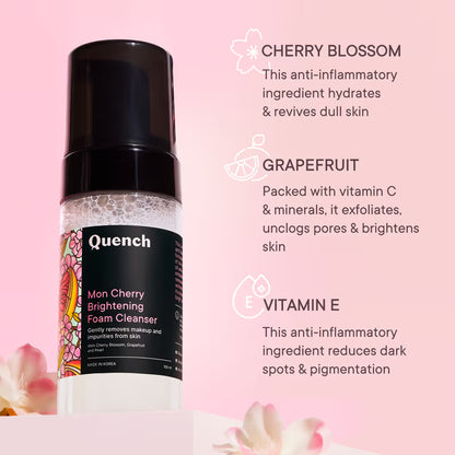 Quench Cherry Blossom Brightening Foam Cleanser