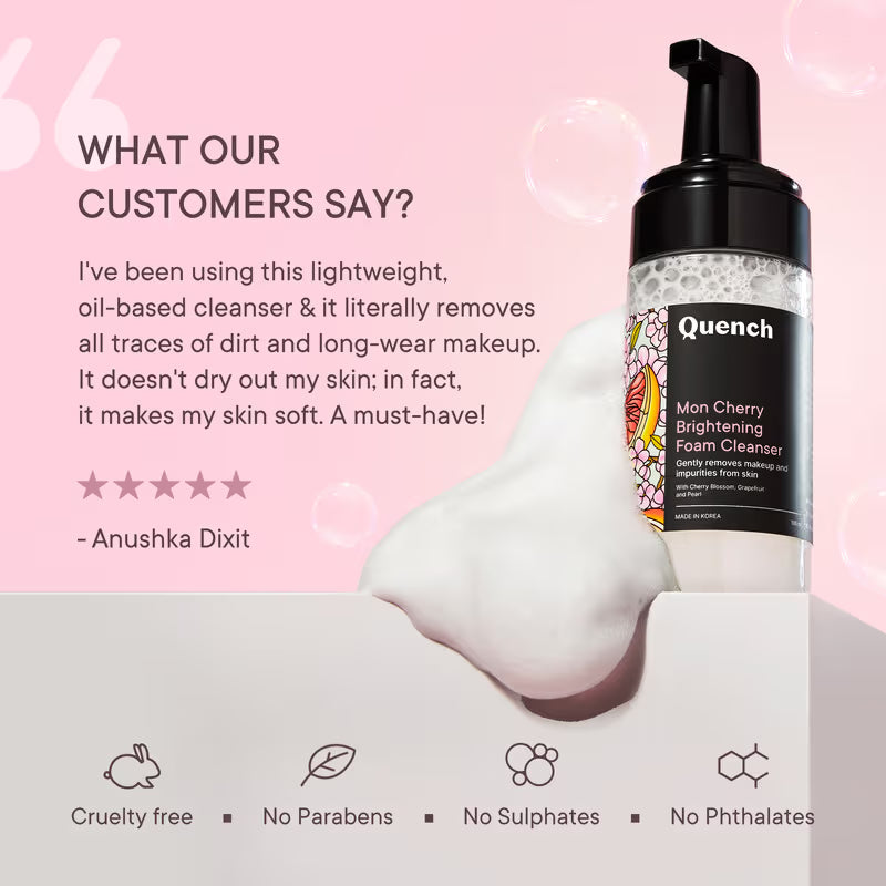 Quench Cherry Blossom Brightening Foam Cleanser