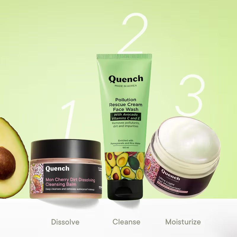 Pollution Rescue Cream Face Wash with Vitamin E & Avocado to Gently Exfoliate Skin