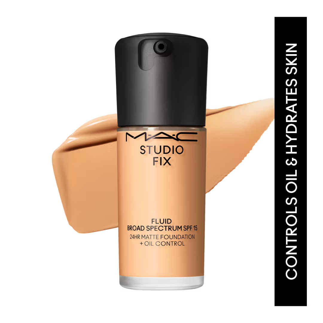 M.A.C Studio Fix Fluid SPF 15 Soft Matte Foundation With Hyaluronic Acid - C40