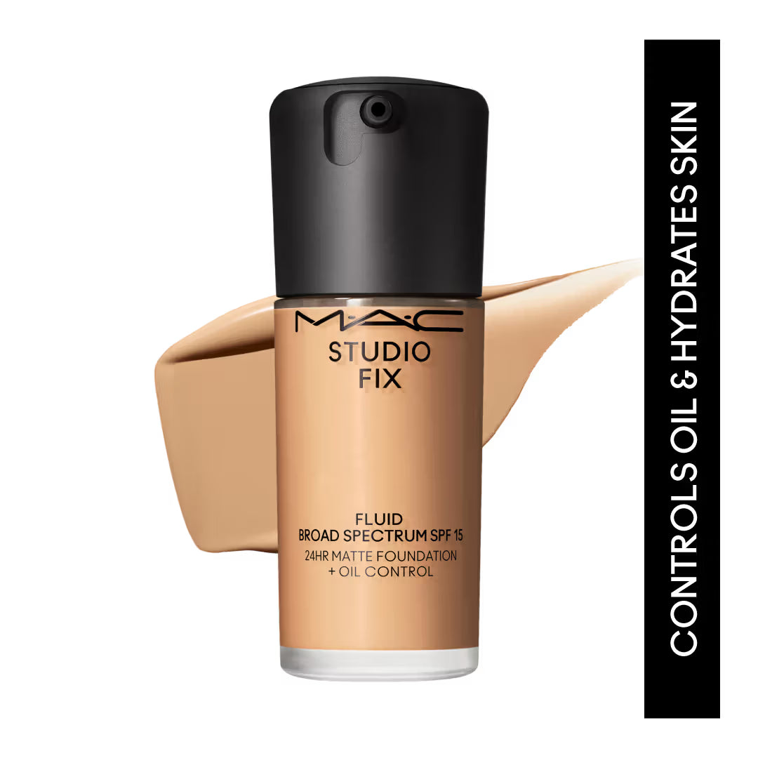M.A.C Studio Fix Fluid SPF 15 Soft Matte Foundation With Hyaluronic Acid - C40