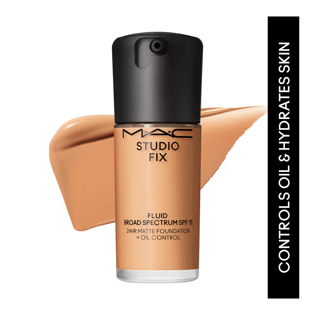 M.A.C Studio Fix Fluid SPF 15 Soft Matte Foundation With Hyaluronic Acid - C40