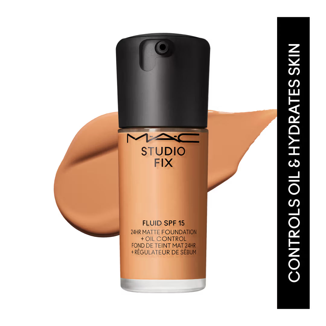 M.A.C Studio Fix Fluid SPF 15 Soft Matte Foundation With Hyaluronic Acid - C40