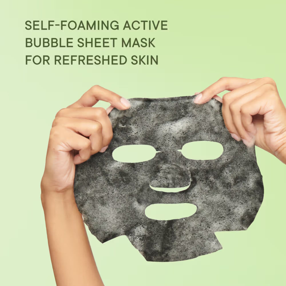 Quench Korean Bubble Sheet Mask with Matcha Green Tea