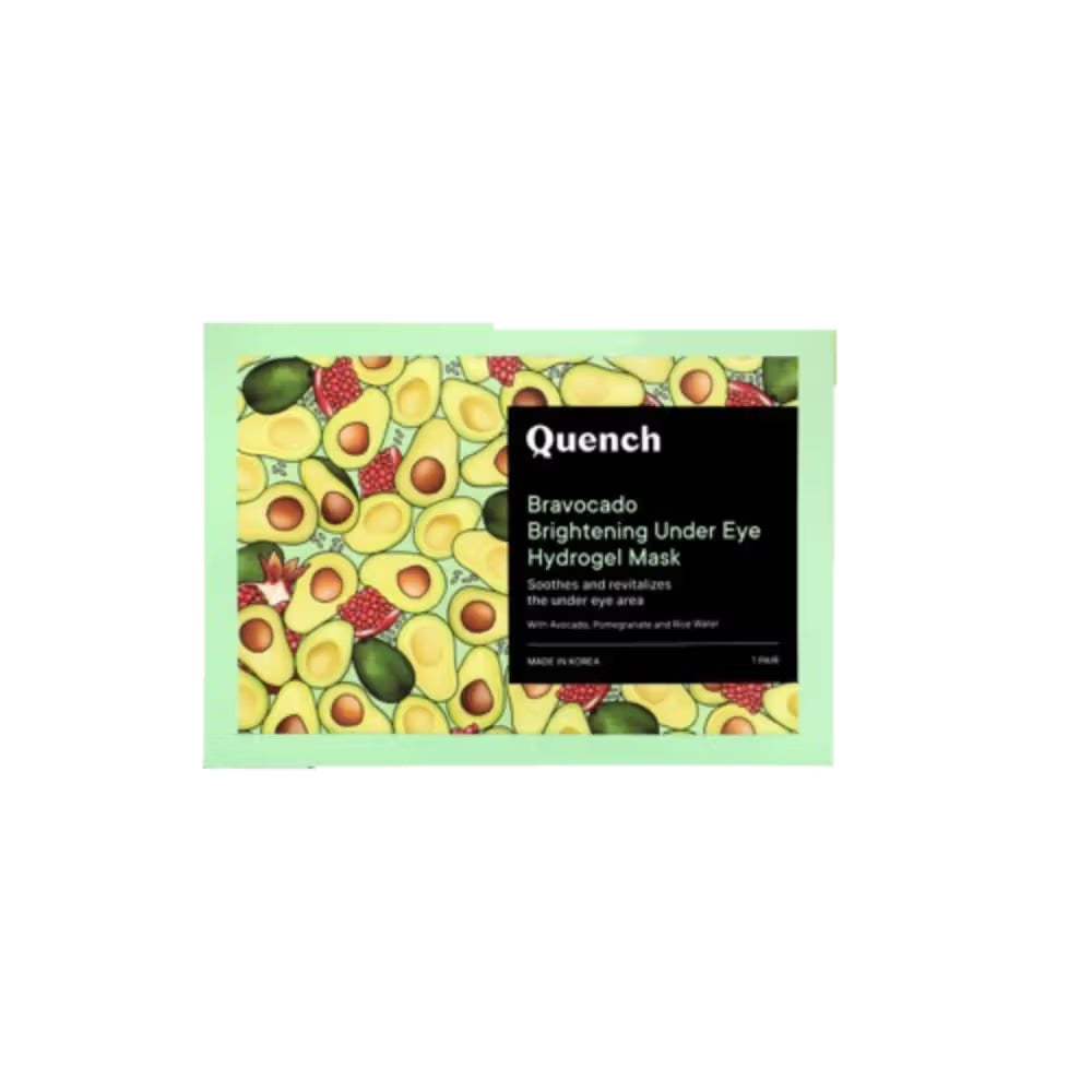 Quench Brightening Under Eye Hydrogel Mask for Dark Circle & Puffiness Reduction -Vit E & Avocado