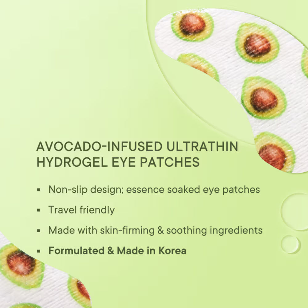 Quench Brightening Under Eye Hydrogel Mask for Dark Circle & Puffiness Reduction -Vit E & Avocado