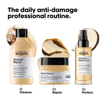 L'Oreal Professional Absolut Repair 10-in-1 Multi-Benefit Hair Serum for Dry and Damaged Hair