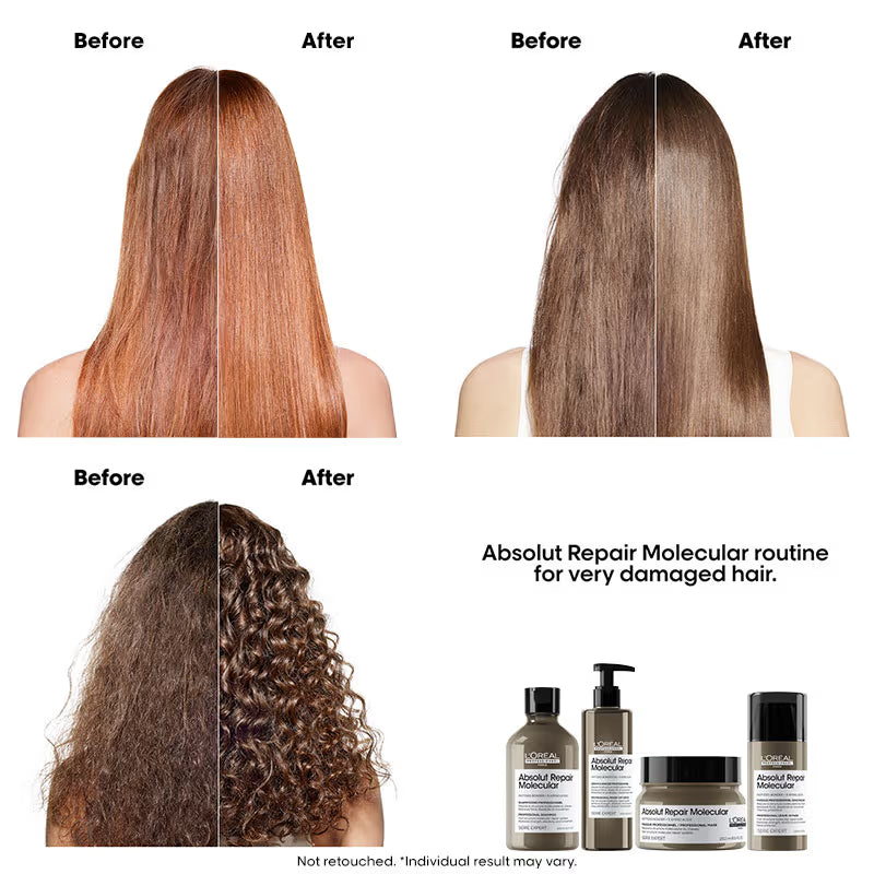 L'Oreal Professional Absolut Repair Molecular Sulfate-Free Deep Repair Shampoo for Very Damaged Hair